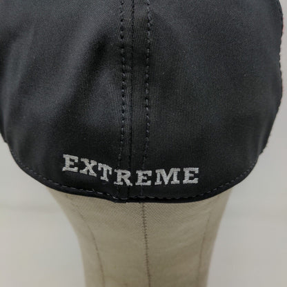 XG Extreme Mens Fitted Hat White Black Size M Embroidered Logo