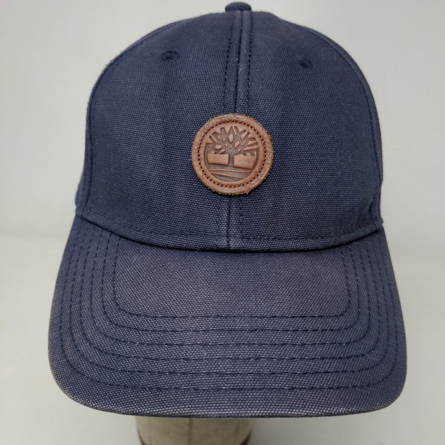 Timberland Men's Slideback Hat Blue Patch Logo 100% Cotton Original 10061