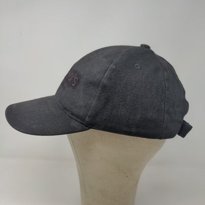 Maggianos Little Italy Men's Strapback Hat Cap Black Adjustable Embroidered Logo