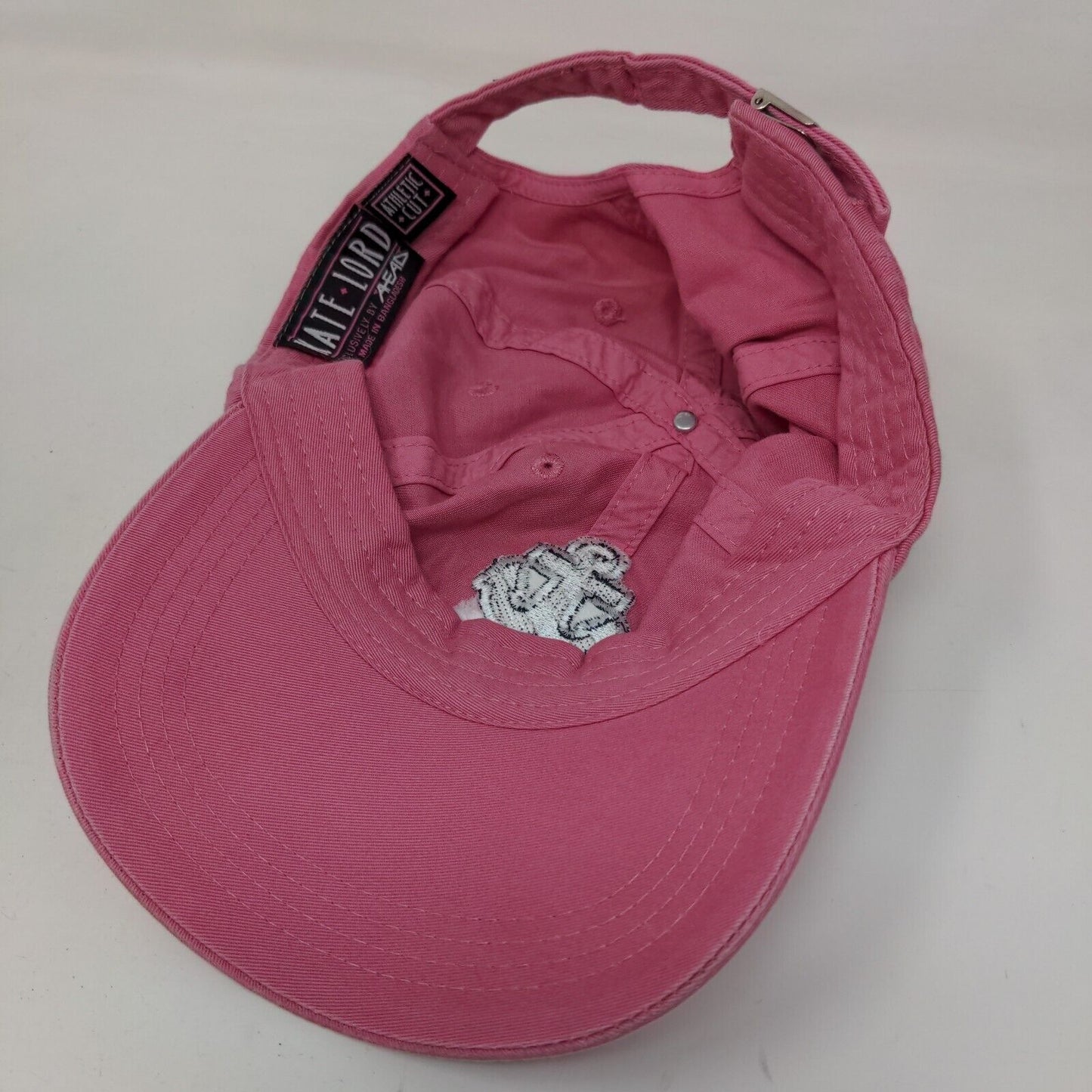 Kate Lord Women's Slideback Hat Pink Adjustable Embroidered Cape Cod Logo