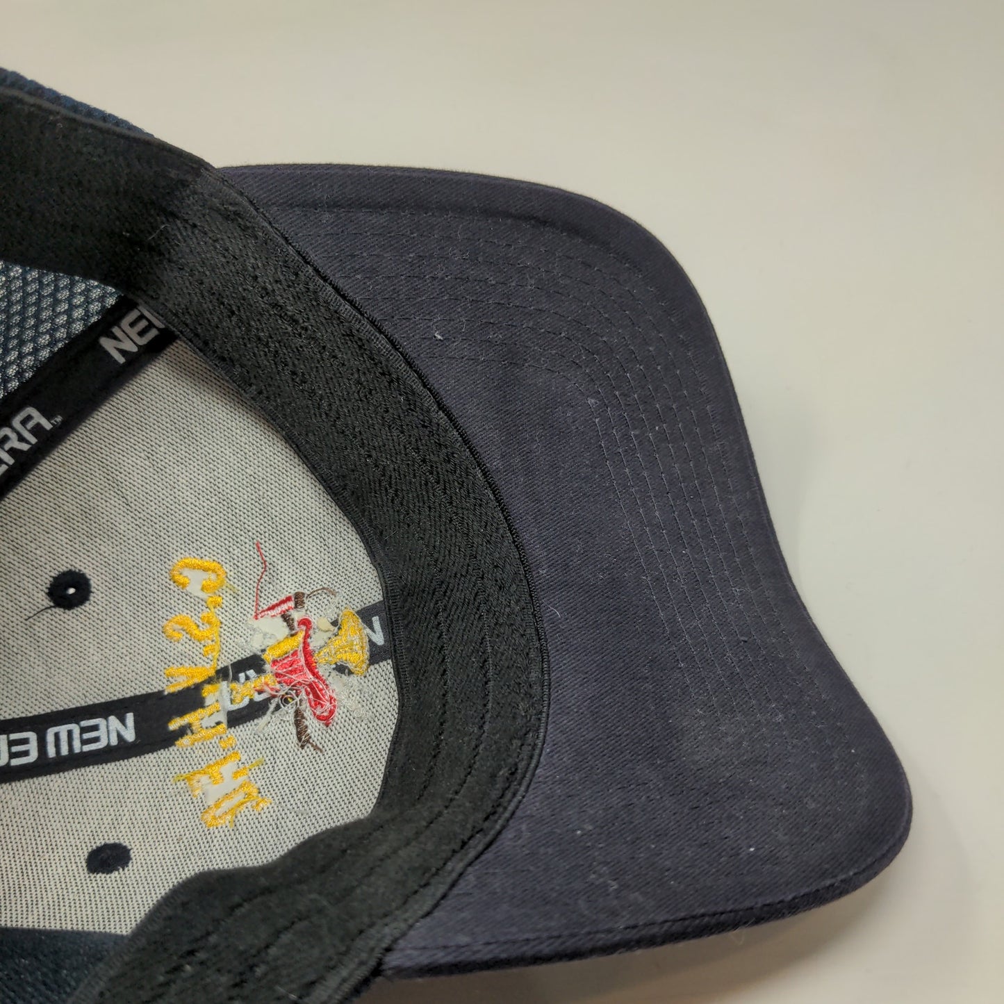 New Era Men's Fitted Hat Blue L/XL Mesh Back CSVH Fire Dept Embroidered Logo