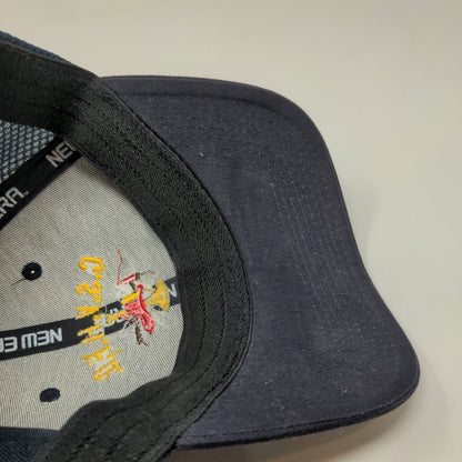 New Era Men's Fitted Hat Blue L/XL Mesh Back CSVH Fire Dept Embroidered Logo