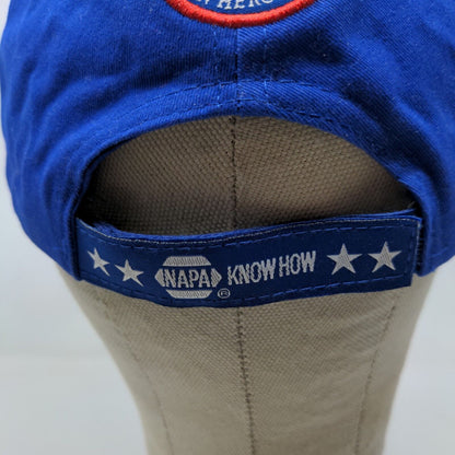 Napa Racing Men's Strapback Hat Blue OSFM Embroidered Logo Fallen Heroes Fund