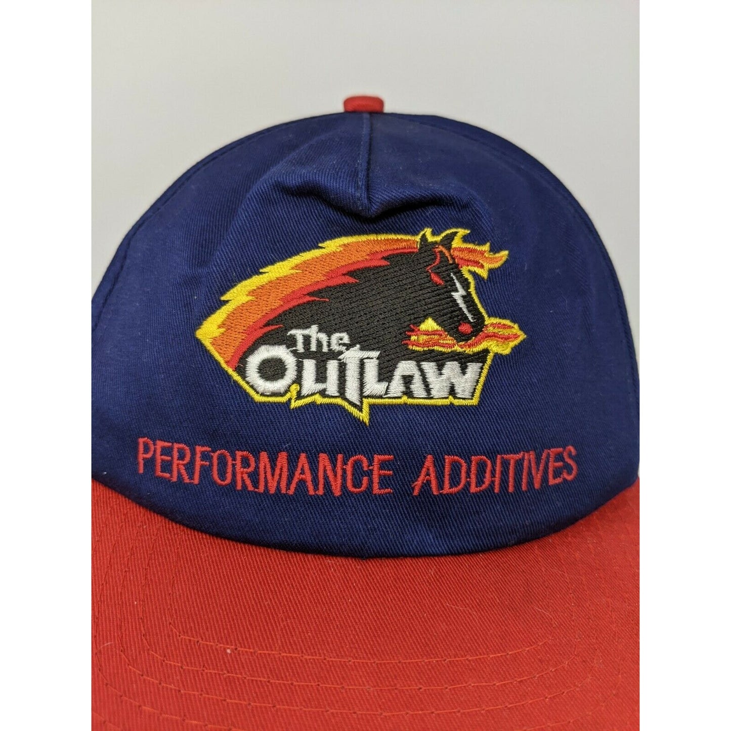 The Outlaw Performance Additives Hat Snapback Adjustable Blue & Red