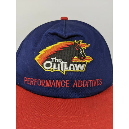The Outlaw Performance Additives Hat Snapback Adjustable Blue & Red