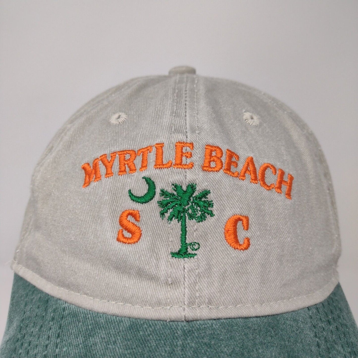 Shade Shack Men's Strapback Hat Gray Green Myrtle Beach South Carolina