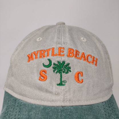 Shade Shack Men's Strapback Hat Gray Green Myrtle Beach South Carolina