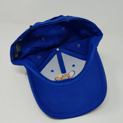 International Rotary Club Queensboro USA Mexico Flag Blue Hat Cap Adjustable