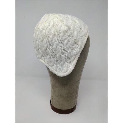 HealthTex Baby/Toddler Cable Knit Beanie Hat One Size Cream Tusk