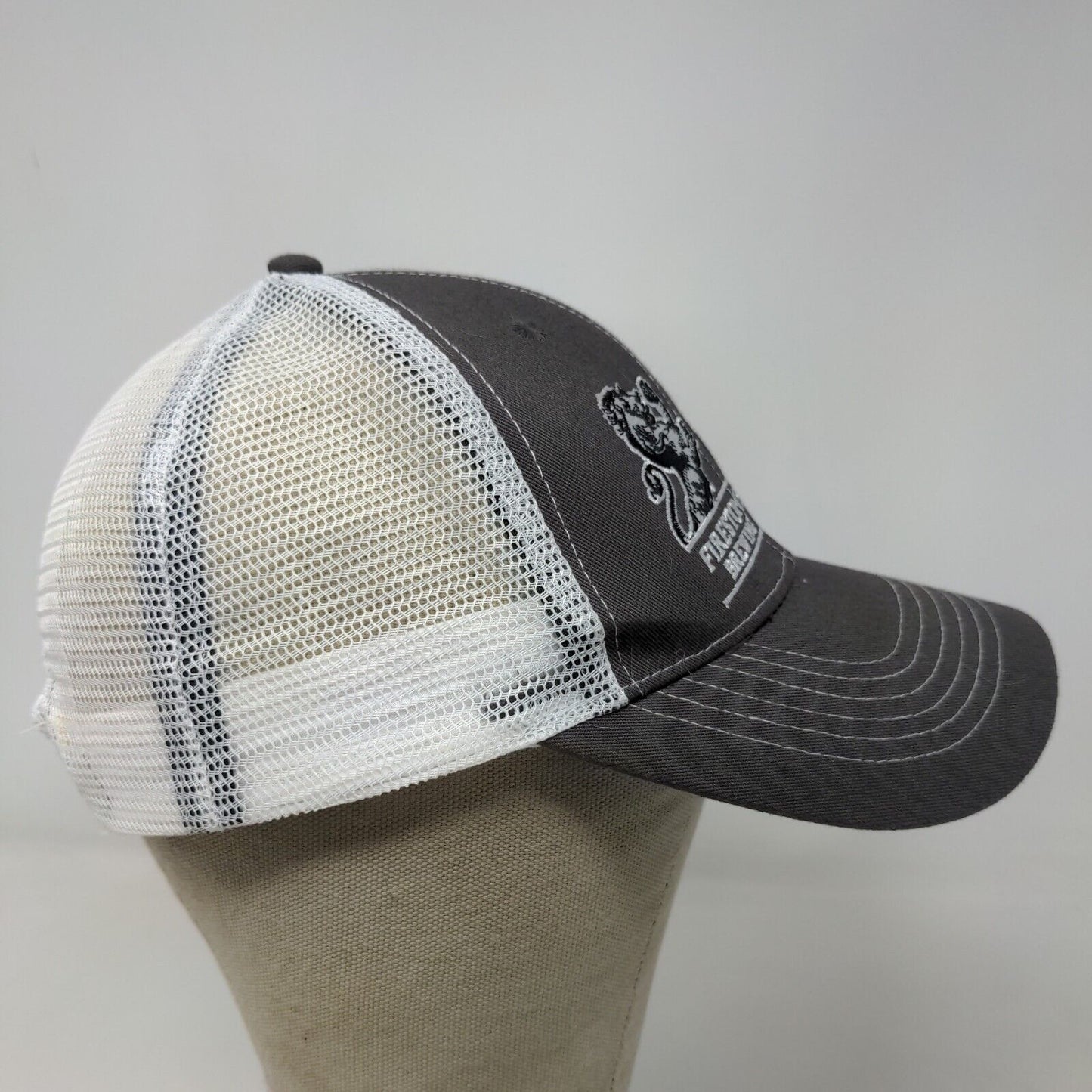 Firestone Walker Brewing Men's Snapback Mesh Back Hat Gray White Adjustable