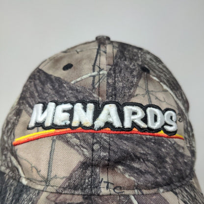 Menard's Men's Camo Strapback Hat Brown Green Adjustable Embroidered Logo #27