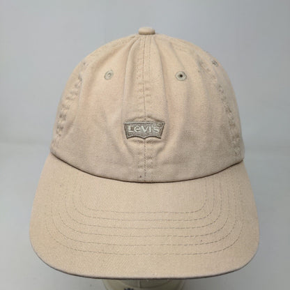 Levi's Men's Snapback Hat Tan Size OS Embroidered Logo 100% Cotton