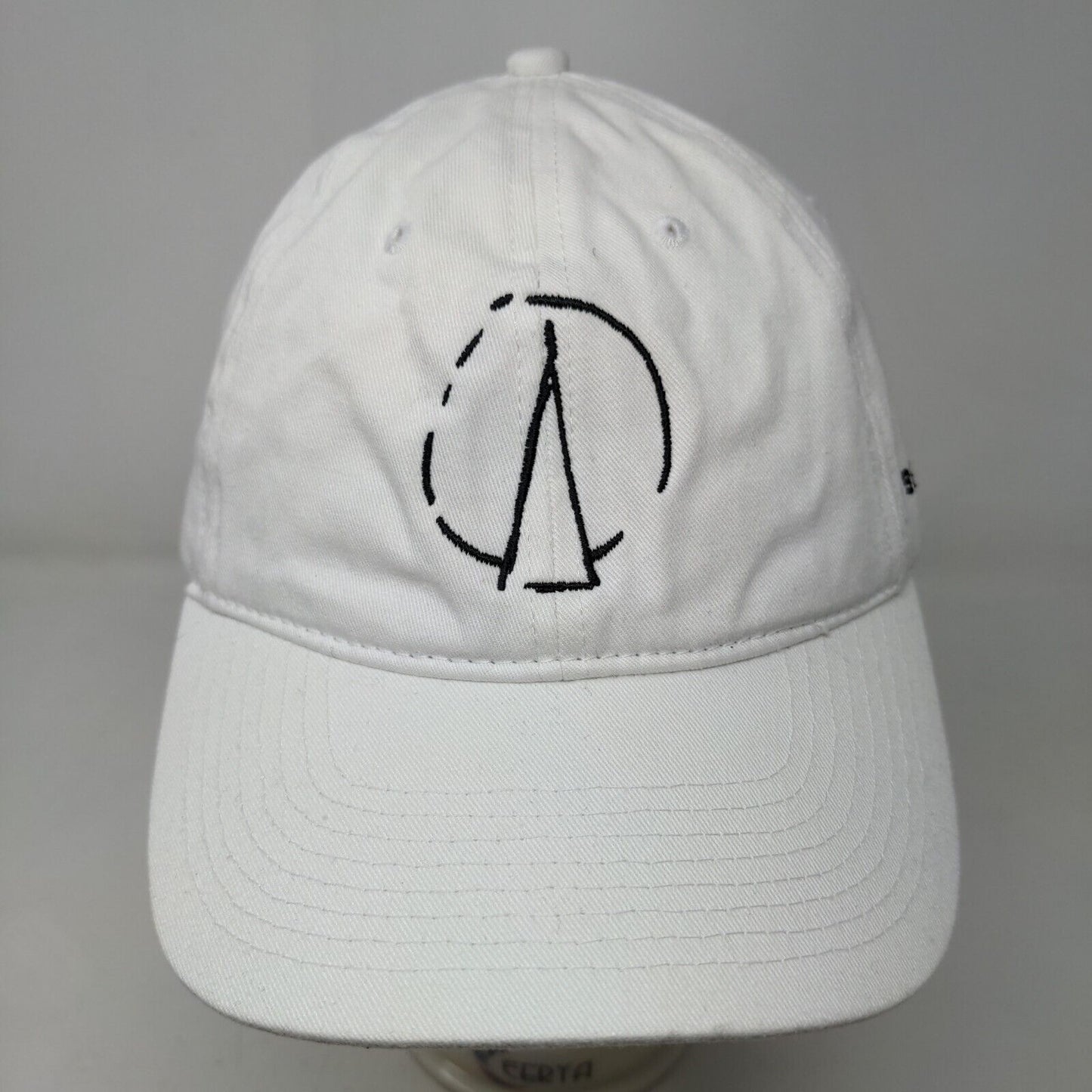 Sam Smith Men's Slideback Hat White Adjustable Embroidered Logo 100% Cotton