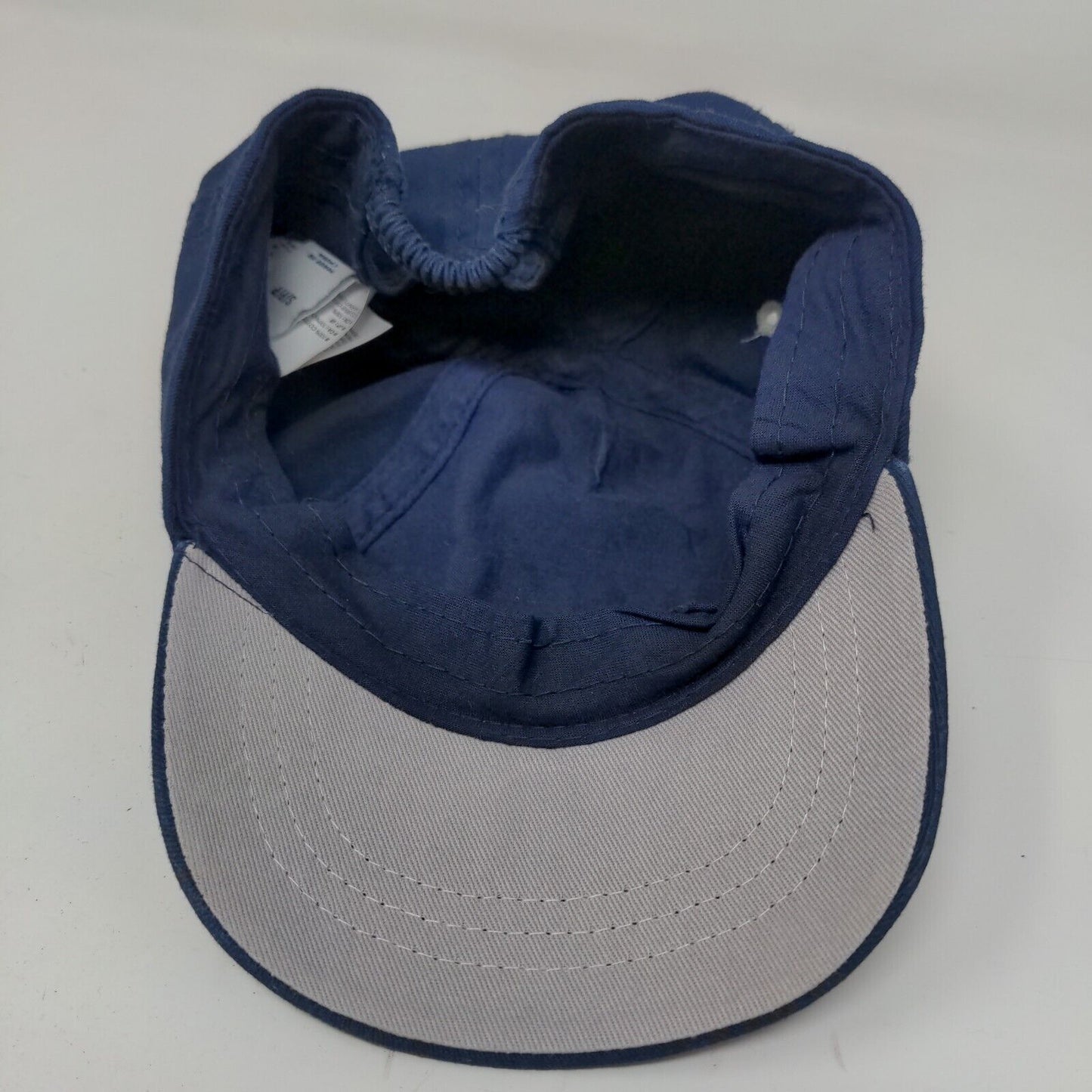Old Navy Boy's Stretchy Hat Blue Size Small Embroidered Logo 100% Cotton