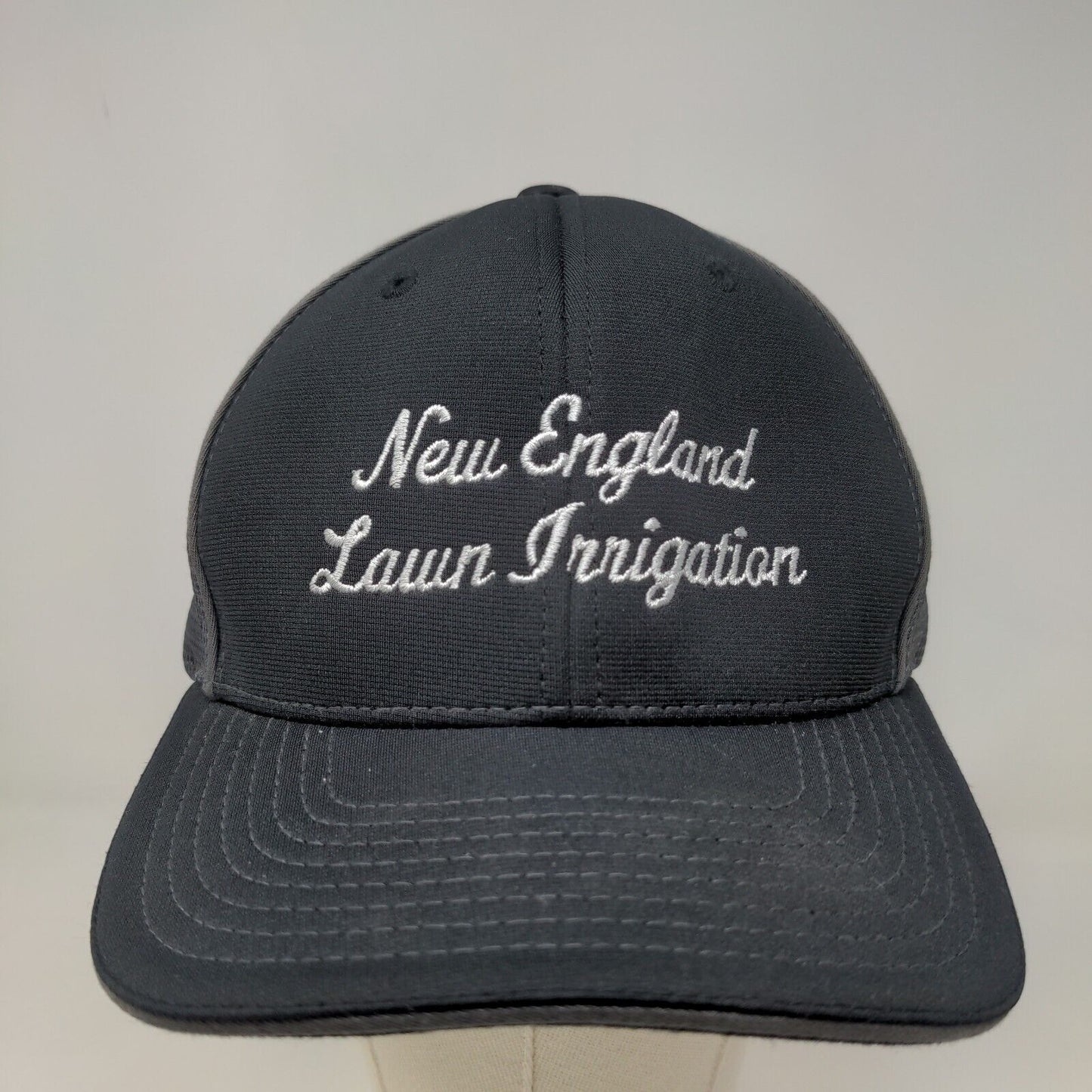 Richardson Men's New England Lawn Irrigation Fitted Mesh Back Hat Black SZ L/XL