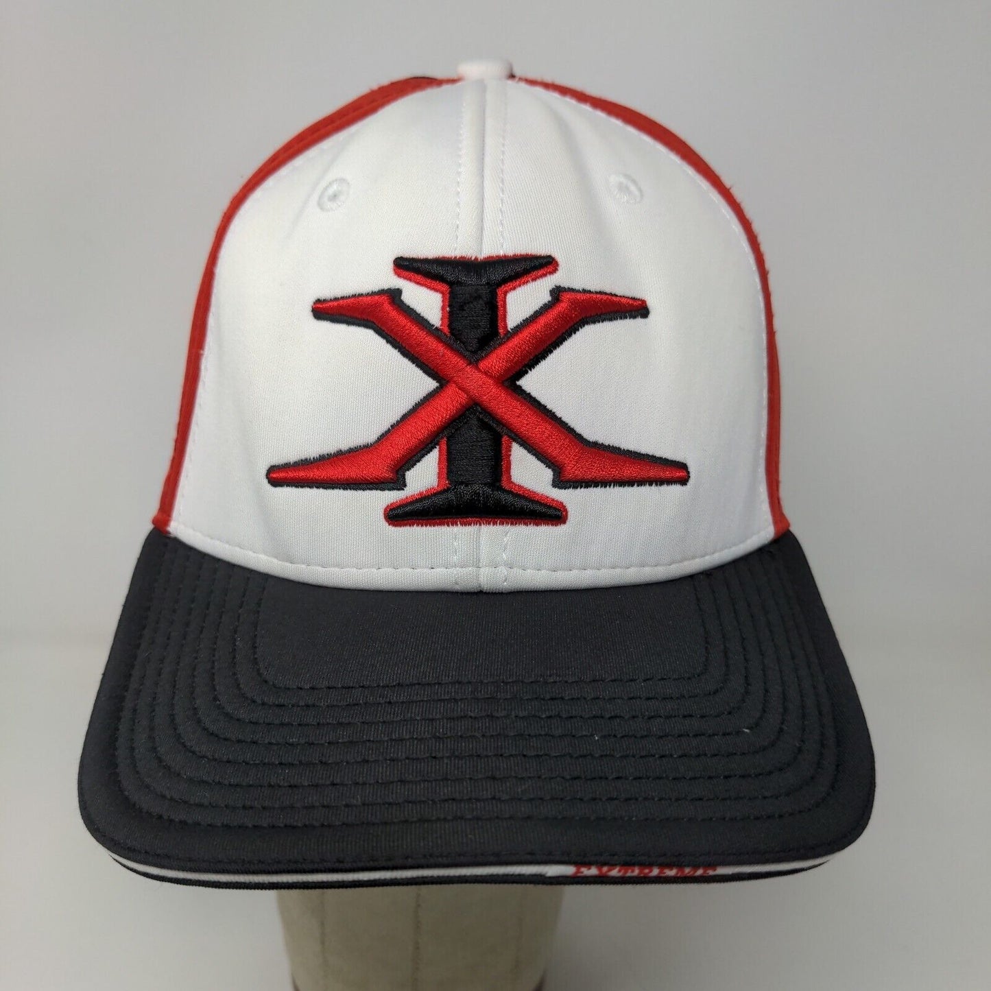 XG Extreme Mens Fitted Hat White Black Size M Embroidered Logo
