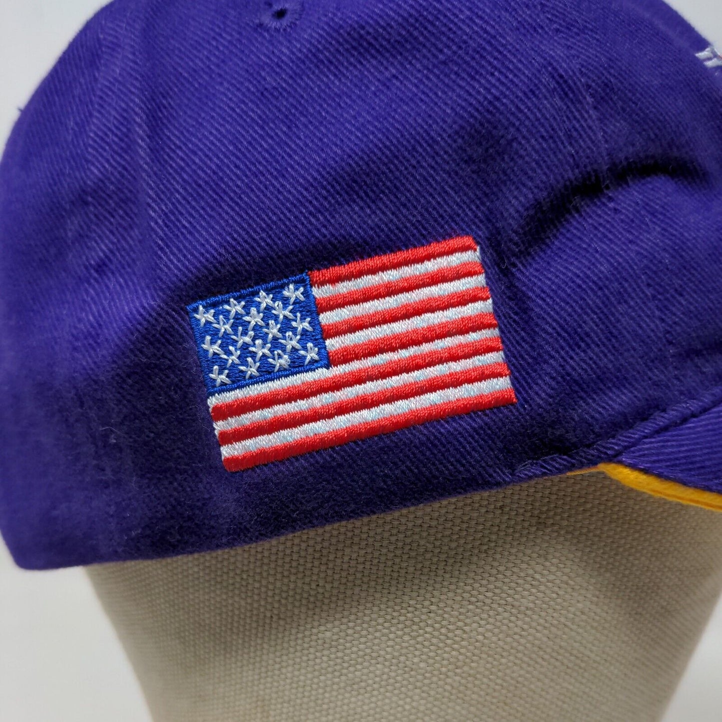 Racing for Kids Men's Strapback Hat Purple Yellow OSFA Embroidered Logo