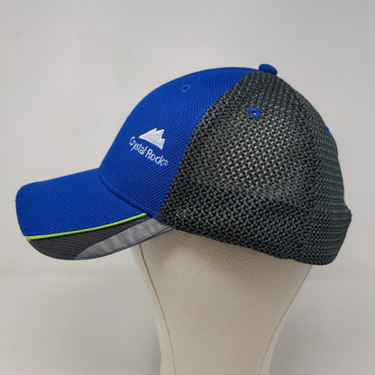 Cintas Crystal Rock Primo Water Men's Strapback Mesh Back Hat Blue Gray Logo