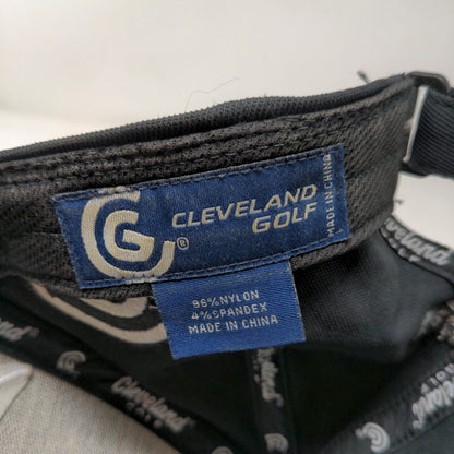 Cleveland Golf Men's Strapback Hat Black Adjustable Embroidered Logo