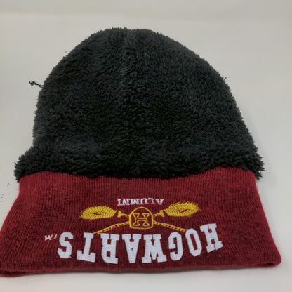 Harry Potter Boys Hogwarts Alumni Beanie Hat Red Yellow OSFM 14+ Fleece Lined