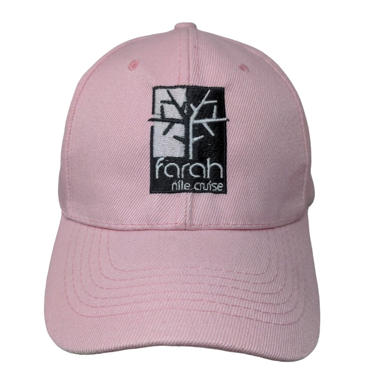 Unbranded Women's Strapback Hat Pink Adjustable Embroidered Farah Nile Cruise