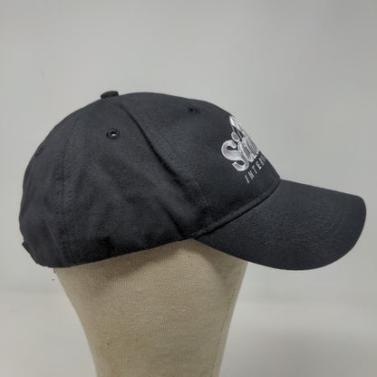 Sinclair International Men's Strapback Hat Black Adjustable Embroidered Logo