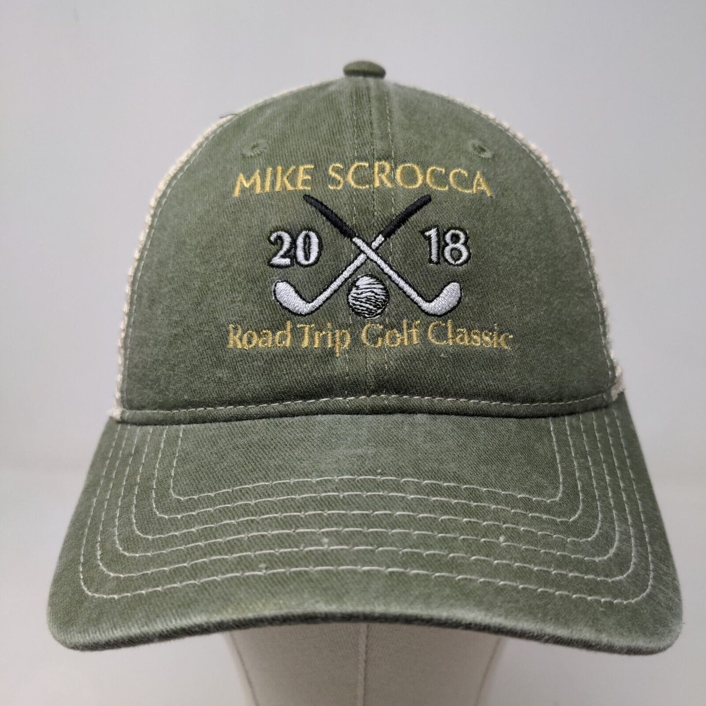 Cap America Mike Scrocca Golf Classic Snapback Mesh Back Hat Adjustable