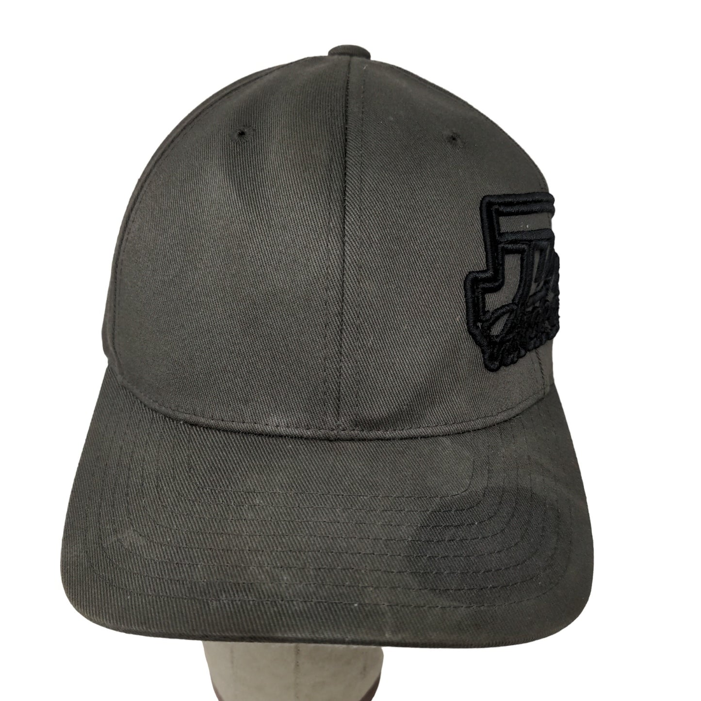 Yupoong Men's FlexFit JDK Fitted Hat Gray Size L/XL Embroidered Logo