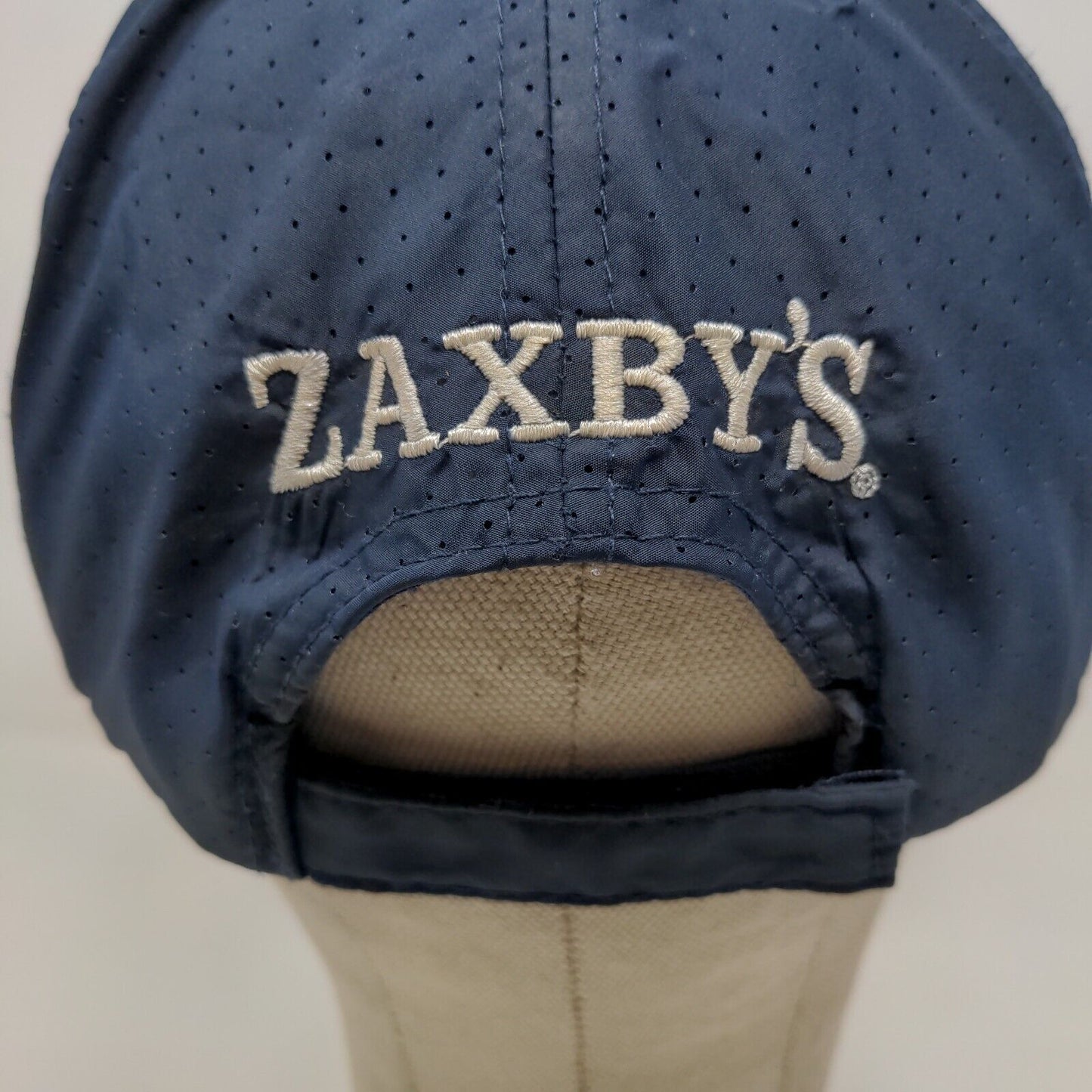 Zaxby's Men's Strapback Mesh Back Hat Blue Adjustable Distressed