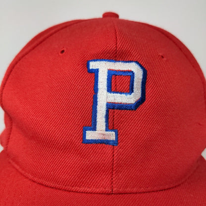 The Sportsman Mens Wool Blend Snapback Hat Red OSFA Embroidered P Logo