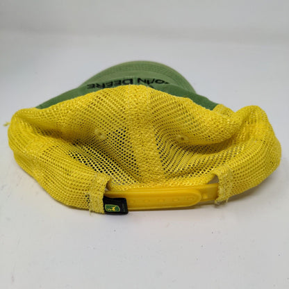 John Deere Boys Toddlers Snapback Mesh Back Hat Green Yellow OSFA Embroidered