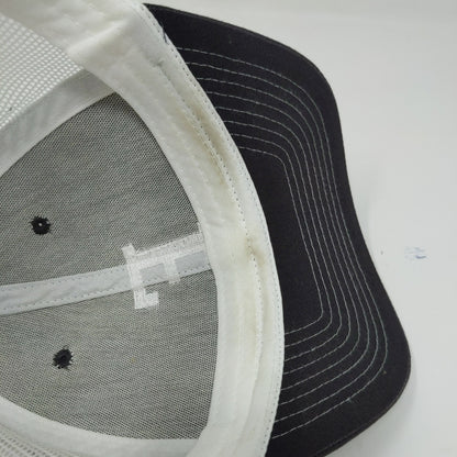 Pacific Essentials Snapback Meshback Hat Black White Embroidered F One Size
