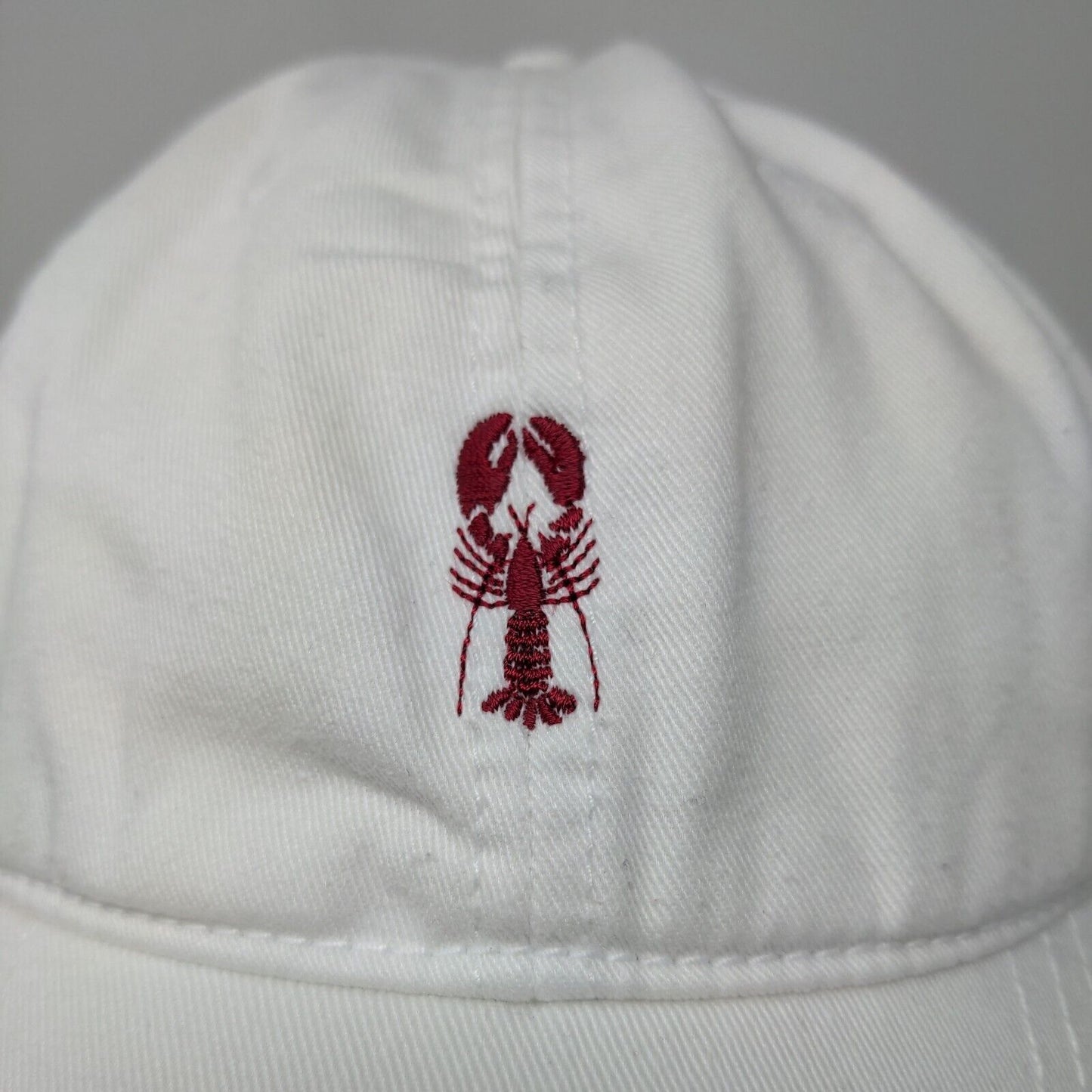 Cuffy's of Cape Cod Men's Slideback Hat White Size Adult Embroidered Lobster