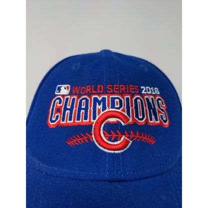 New Era 9Forty Strapback MLB 2016 World Series Champions Chicago Cubs Hat Blue