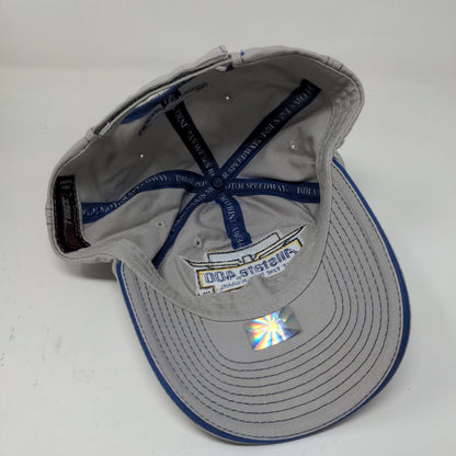 Allstate 400 At the Brickyard Strapback Hat Gray Adjustable 2006 Embroidered