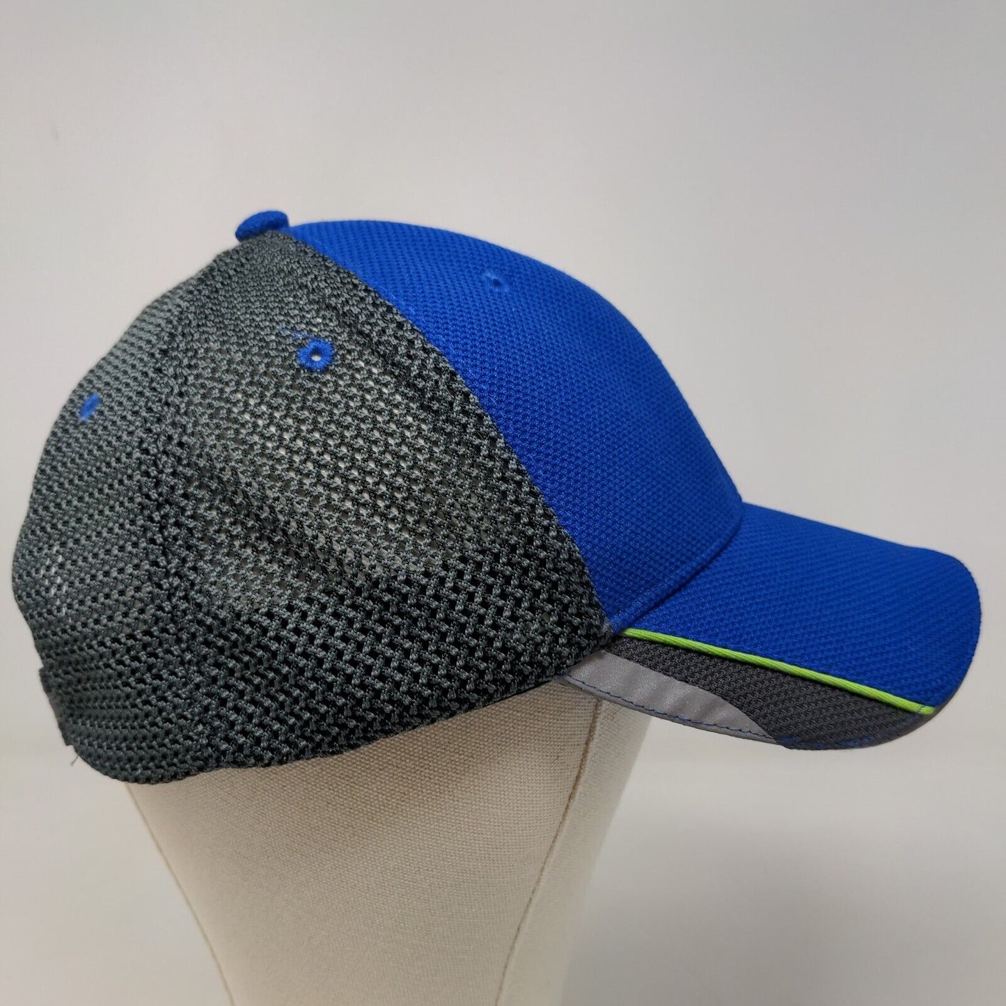 Cintas Crystal Rock Primo Water Men's Strapback Mesh Back Hat Blue Gray Logo