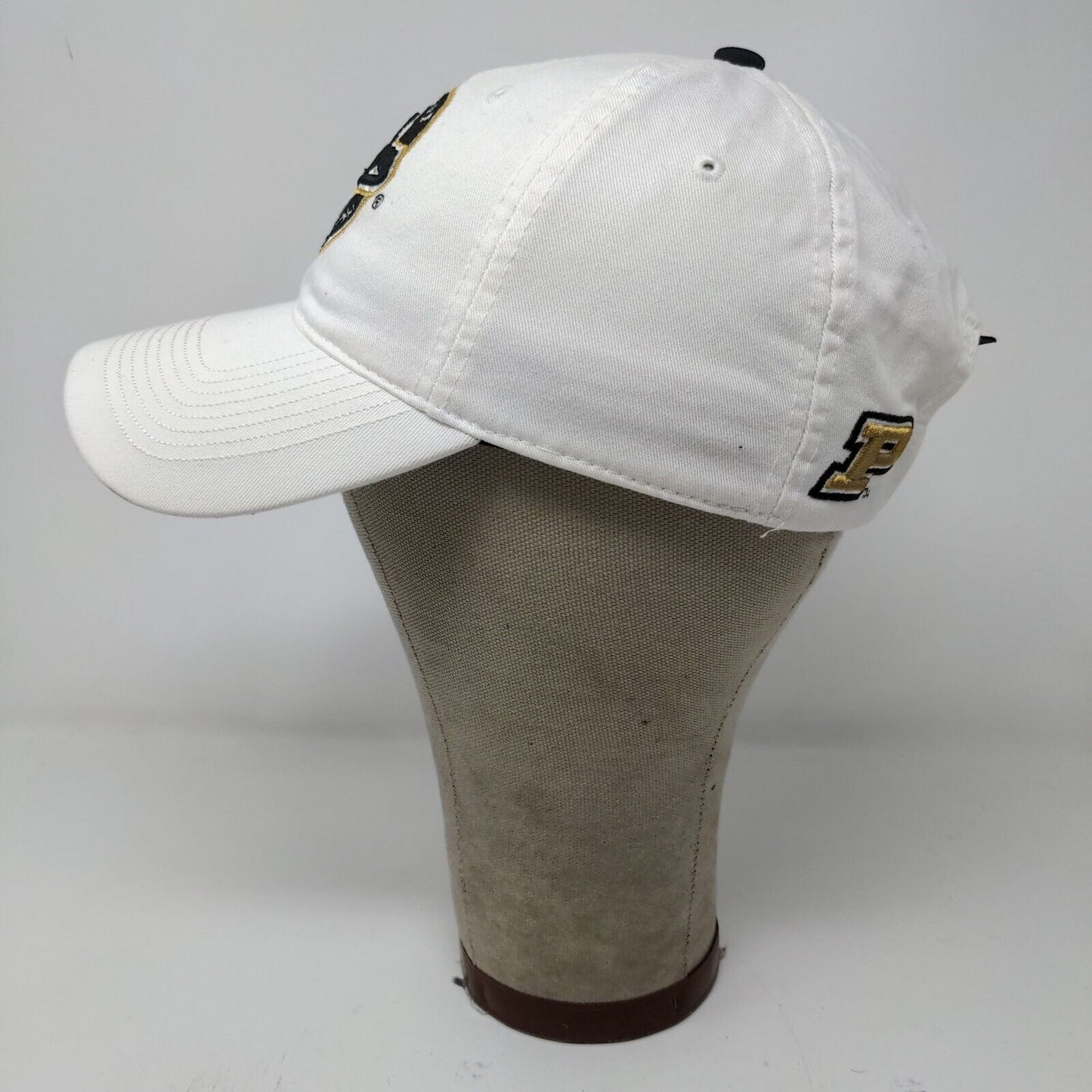 Drew Pearson Purdue Boilermakers Slideback Hat White OSFA Embroidered Logo