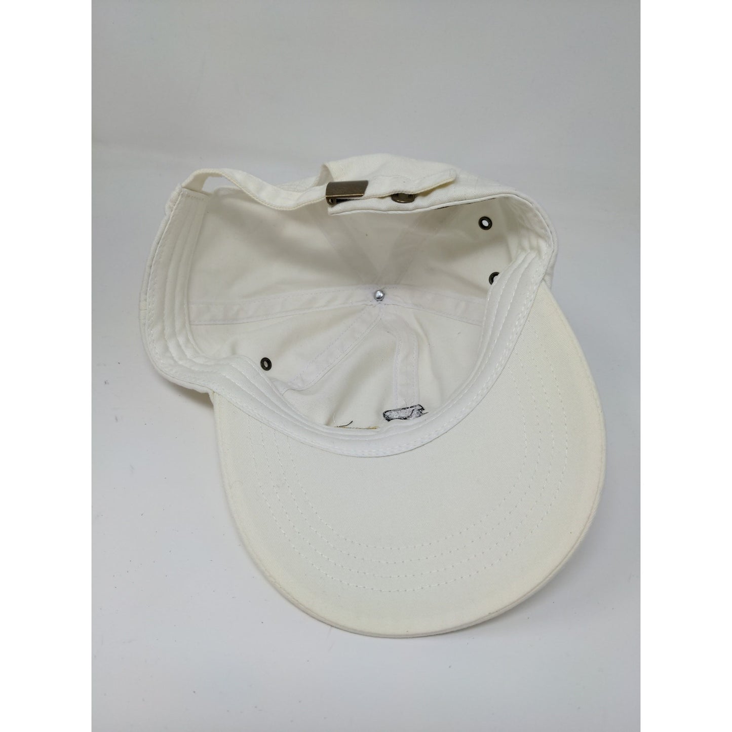 Purdue Boilerman Triathlon Slideback Hat White Cream Embroidered Logo