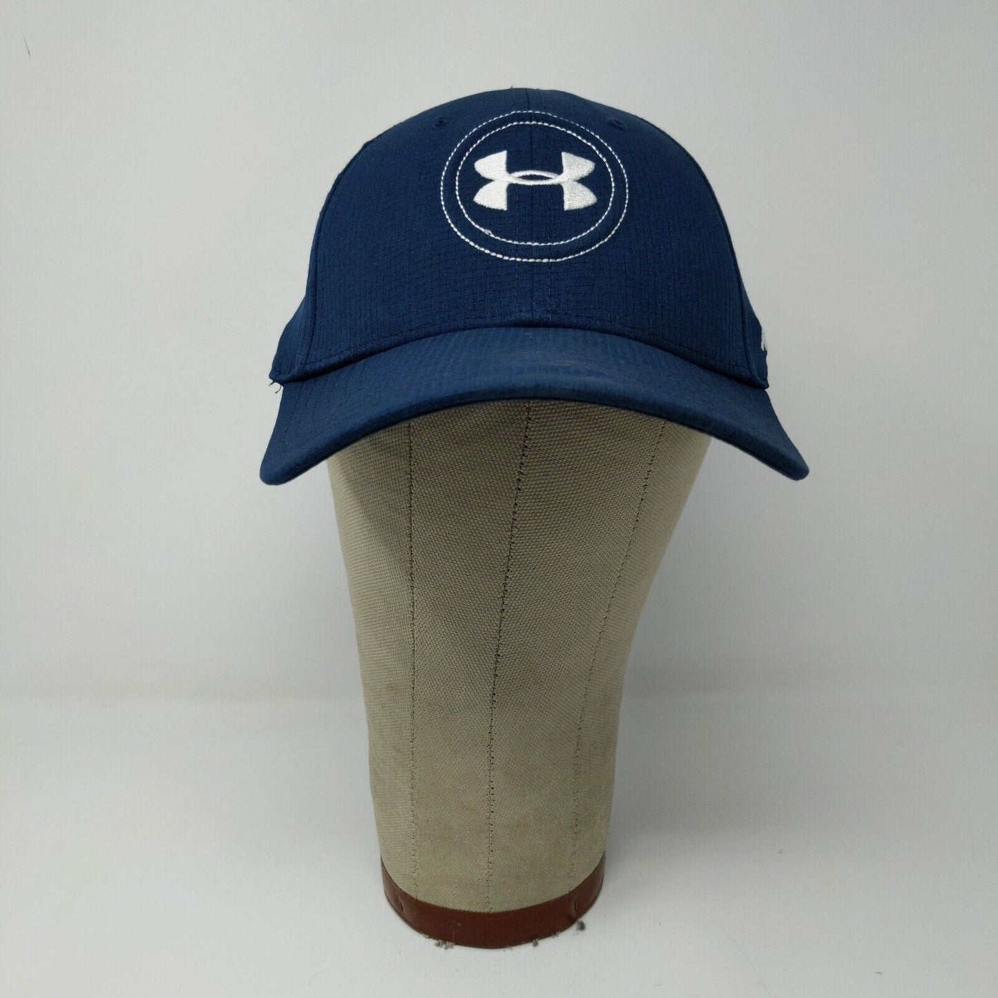 Under Armour Mens Golf Hat Blue Size M/L Embroidered Logo Polyester