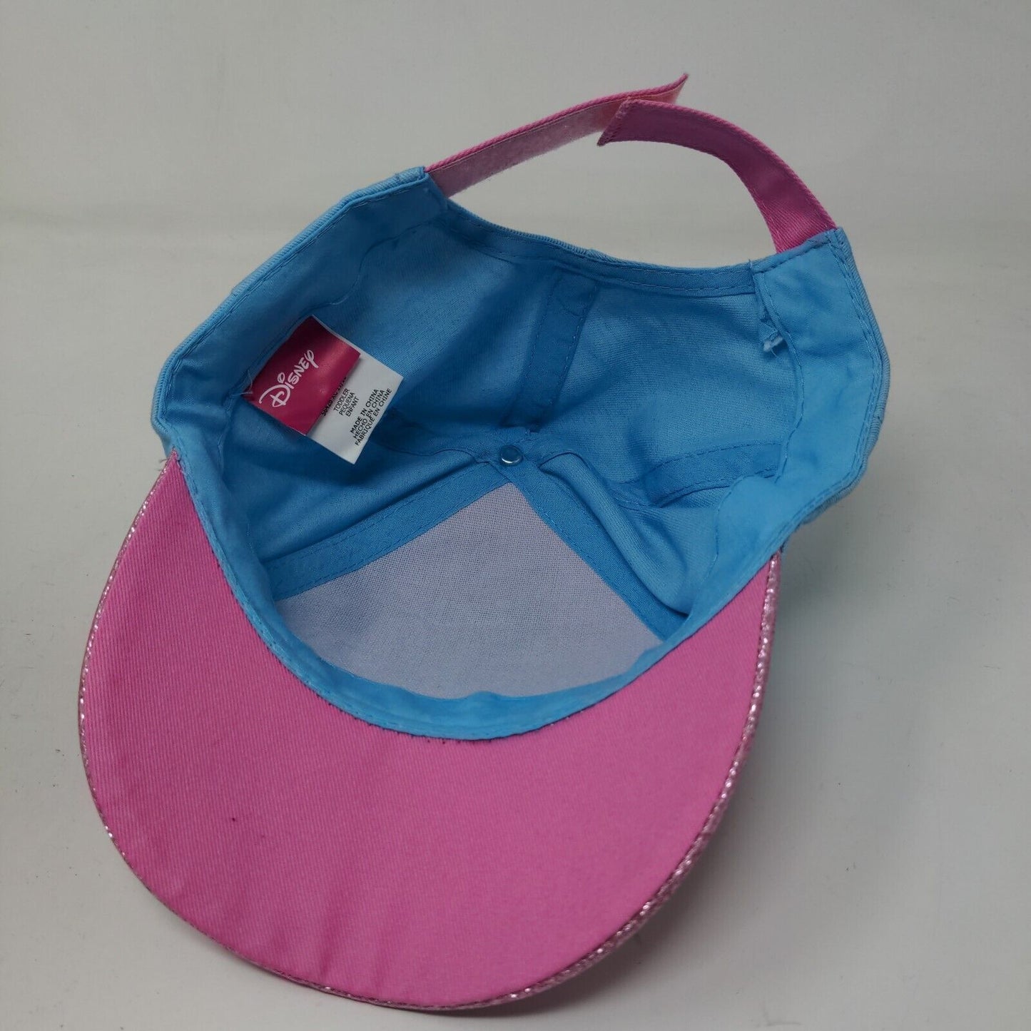 Disney Girl's Strapback Hat Pink Blue Size Toddler Minnie Mouse