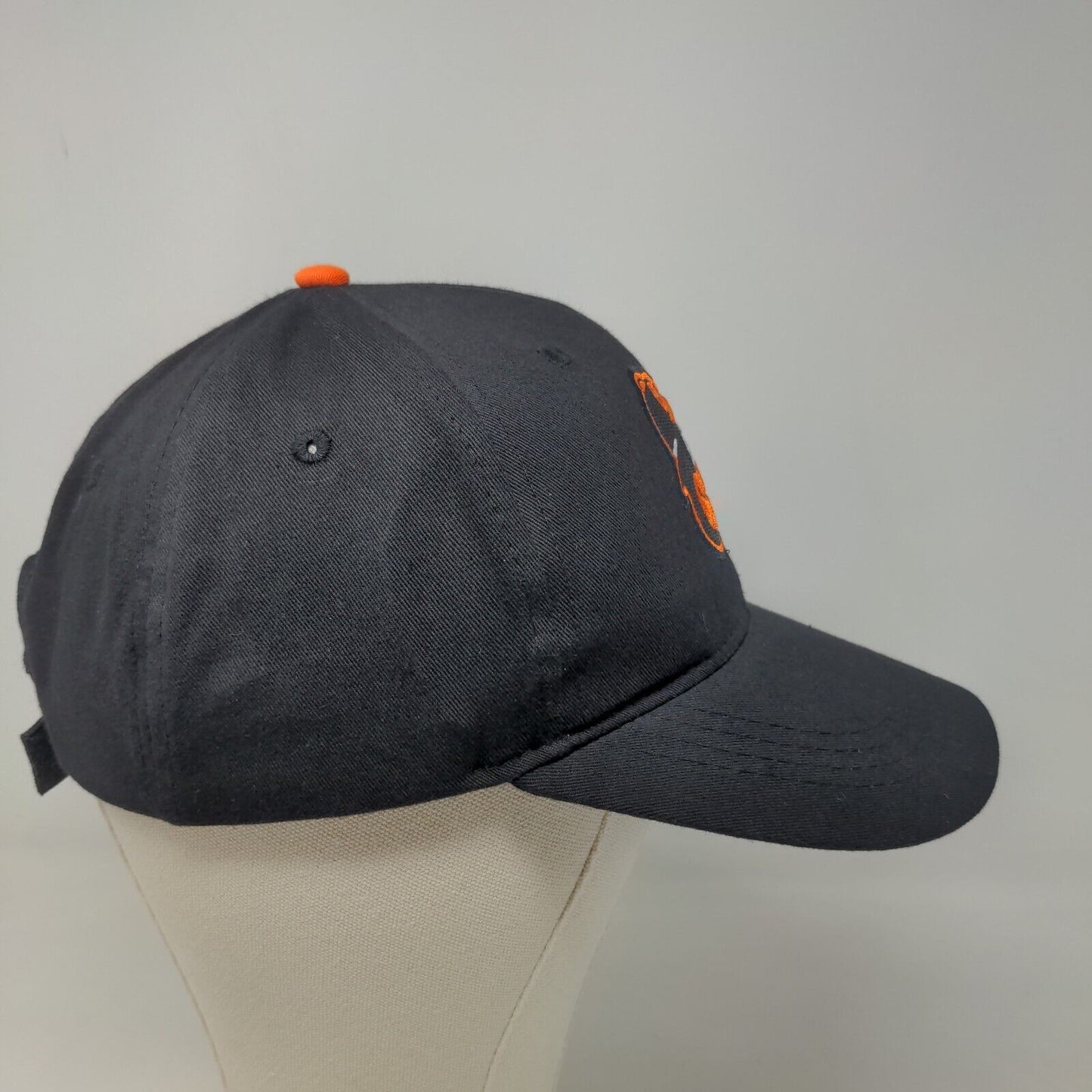 Baltimore Orioles Men's Strapback Hat Black Size OS Embroidered Logo