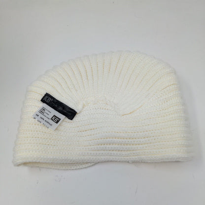 Knit Bonbons Soft Womens Hat Cream 100% Acrylic Knotted Cap Logo