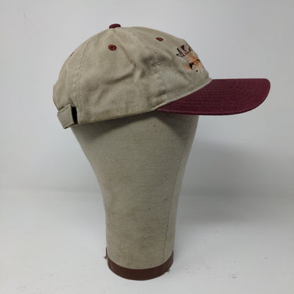 Arctic Circle Enterprises Mens Strapback Brown Adjustable Hat Embroidered Alaska