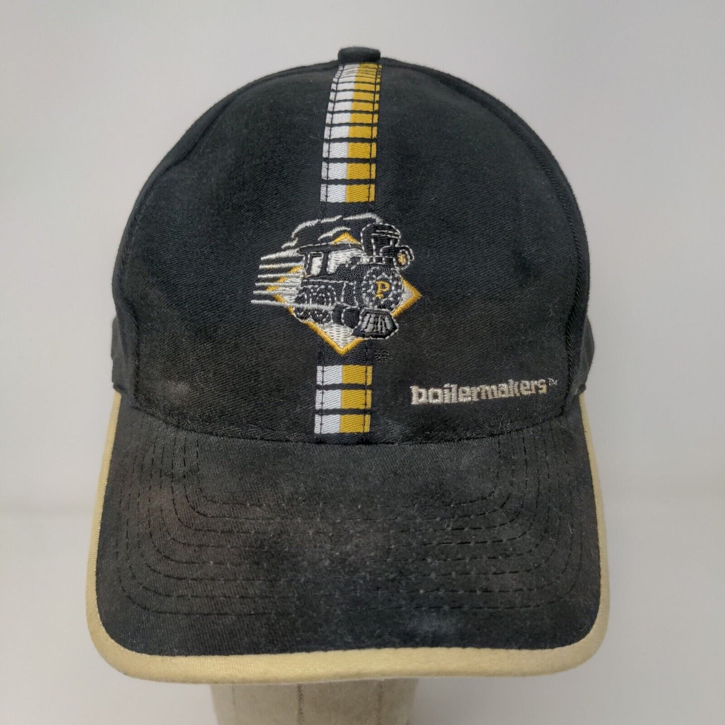 Logo Athletic Mens Purdue Boilermakers Slideback Hat Black OSFA Embroidered Logo