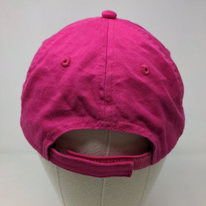 Distinctive Headwear Women's Strapback Hat Pink Embroidered Naples Logo Dolphins