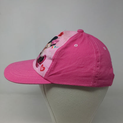 Disney Girl's Strapback Hat Pink Size OS Graphic Daisy Duck Minnie Mouse Logo