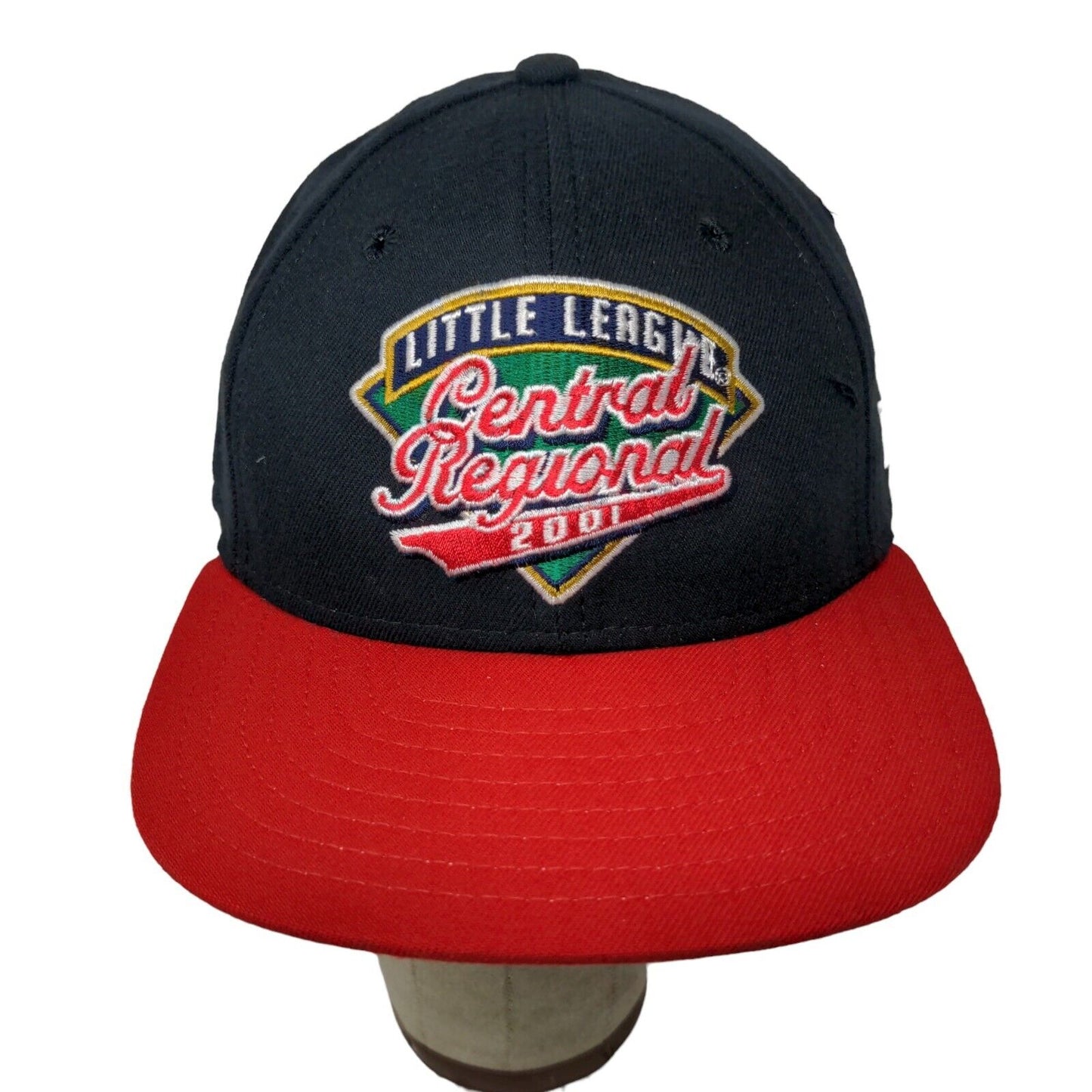 Little League Mens Vintage 2001 Central Regional Hat Black Red OSFA Snapback
