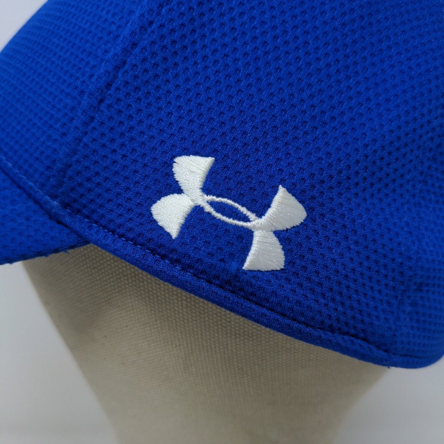 Under Armour Hat Cap Fitted Size L XL Embroidered C Blue Logo