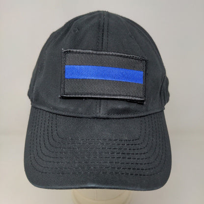 Glock Men's Strapback Hat Black Adjustable Patch Thin Blue Line Logo Police