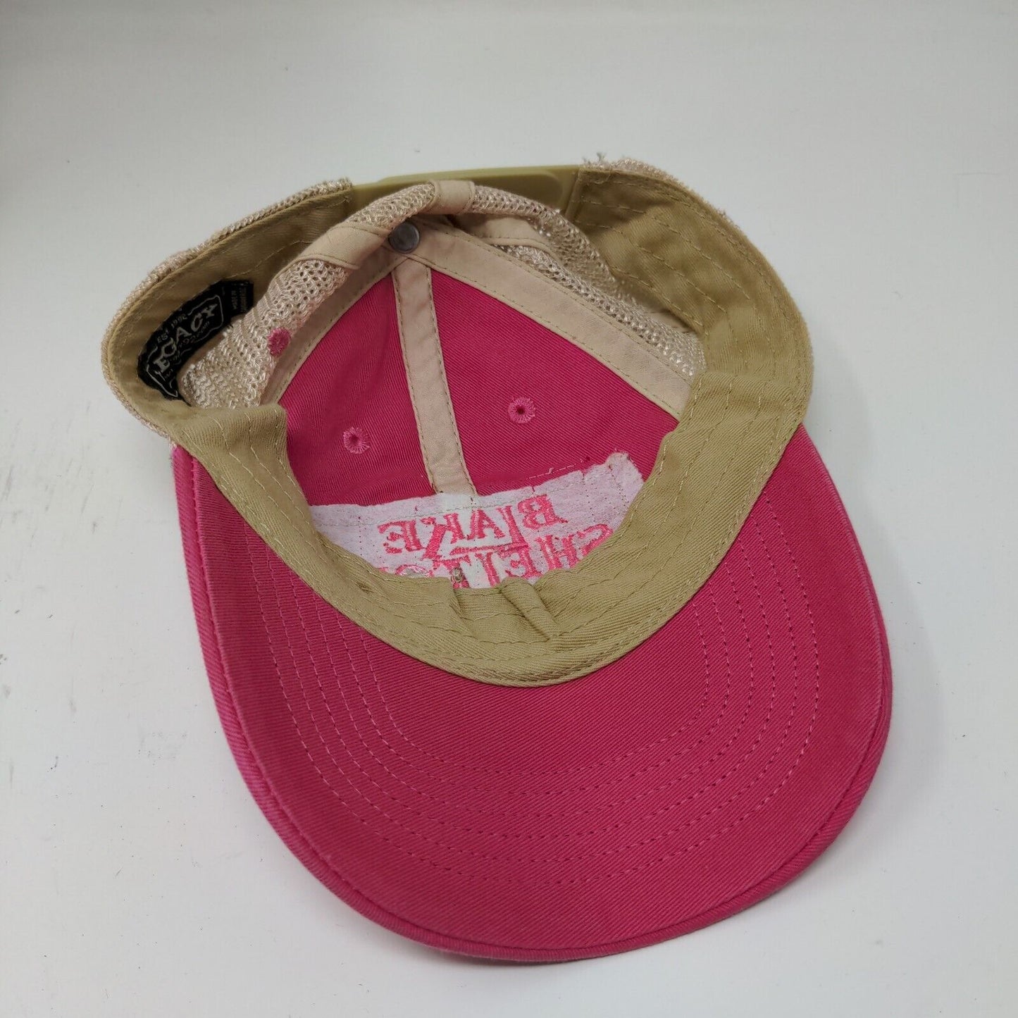 Blake Shelton Womens Snapback Mesh Back Hat Pink Adjustable Embroidered Logo